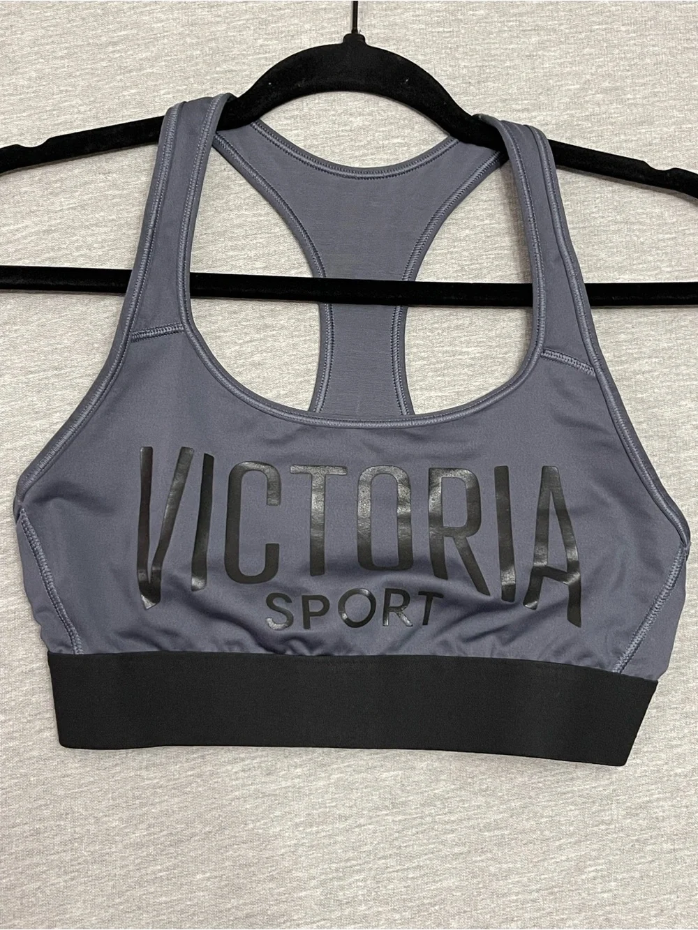 Victoria Secret Sport Gray Racerback Sports Bra